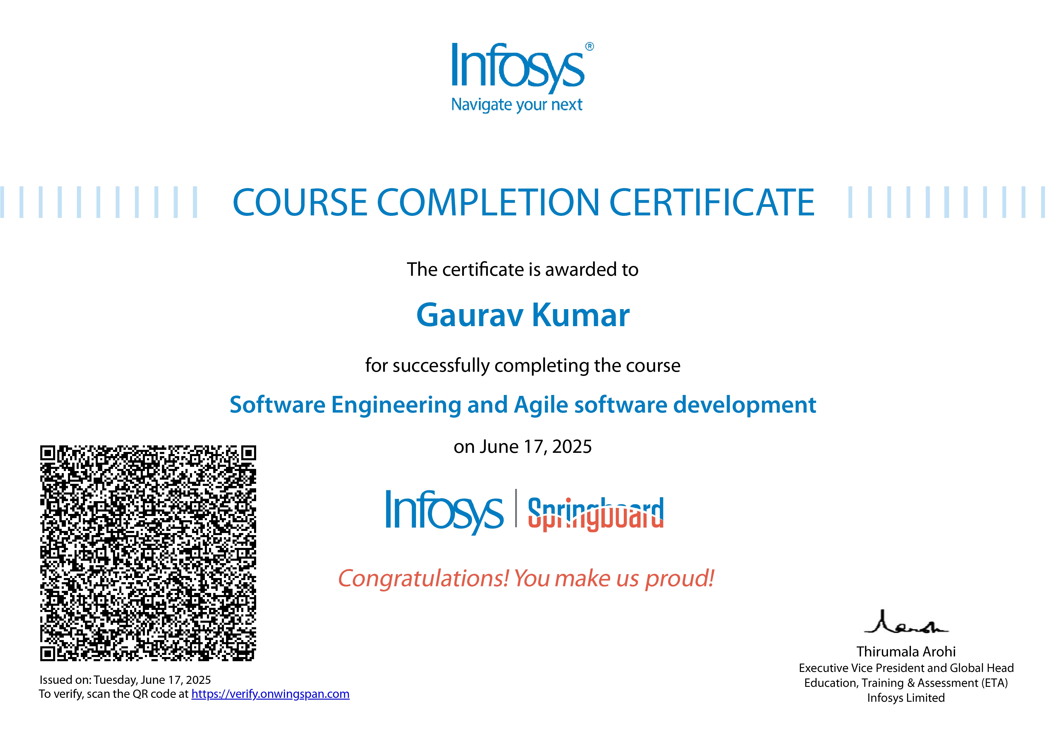 Software Engineering Certificate